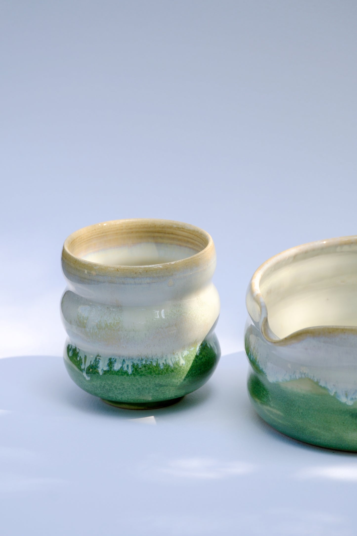 Becher Martha Grün/Creme