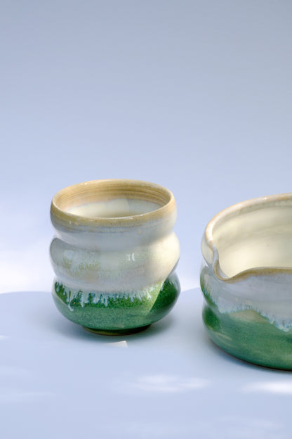 Becher Martha Grün/Creme